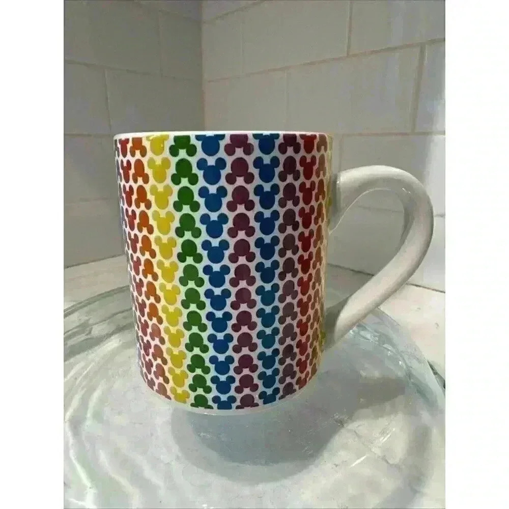 Disney Mickey Mouse Rainbow Mug. Colorful. Great Holiday Gift